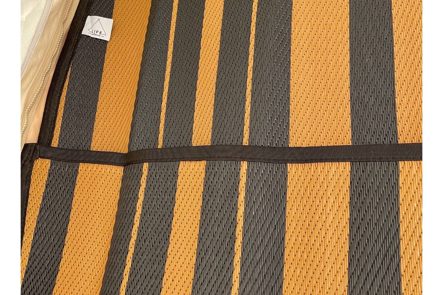 Striped Bell Tent Floor Matting Cover | 16' (5M)