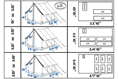 12' x 15' Eena Wall Tent By Beckel