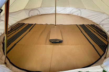 Striped Bell Tent Floor Matting Cover | 20' (6M) Size