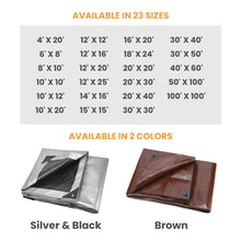 Load image into Gallery viewer, 14’ x 16’ Super Heavy Duty Poly Tarp