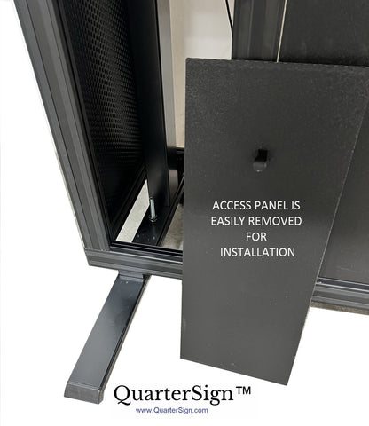 QuarterSign™ Dinette/Desk Combination Multi-Monitor Workstation