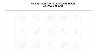 QuarterSign™ Dinette/Desk Combination Multi-Monitor Workstation