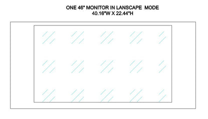 QuarterSign™ Dinette/Desk Combination Multi-Monitor Workstation