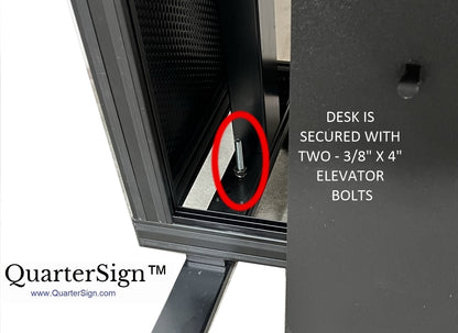 QuarterSign™ Dinette/Desk Combination Multi-Monitor Workstation