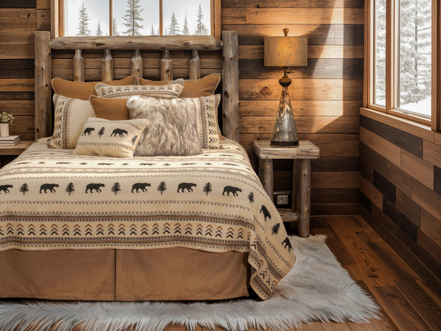Wooded River Yellowstone III Bedspread Collection