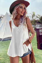 Load image into Gallery viewer, Black Bohemian Crochet Patchwork Sleeveless Tunic