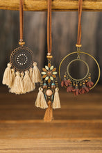 Load image into Gallery viewer, Multicolor 3pcs Bohemian Retro Tasseled Pendant Necklace
