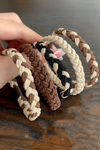 Load image into Gallery viewer, Chestnut 5pcs Smile Face Decor Braided Hair Ties
