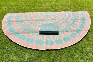 Life In Tents Boho Style Bell Tent Floor Matting Cover | 19' (6M)