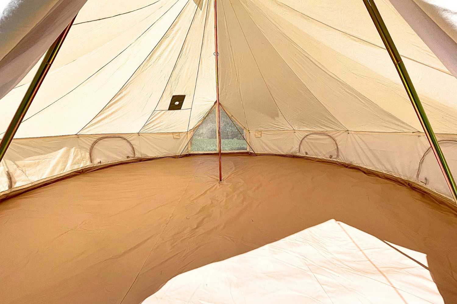 bell tent inner Life In Tents Bell Tent 19 (6m) Fernweh™ Double-Door Bell Tent – Simplyglampingusa