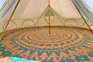 Life In Tents Boho Style Bell Tent Floor Matting Cover | 19' (6M)
