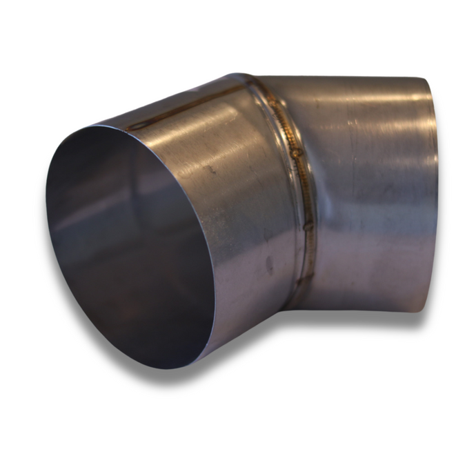Angled Stove Chimney Pipe - 45 Degree Angle