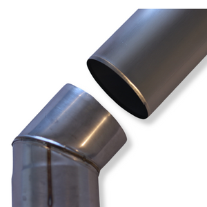 Angled Stove Chimney Pipe - 45 Degree Angle