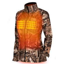 Load image into Gallery viewer, Sahara Women&#39;s Heated Hunting Jacket - Mossy Oak Camo
