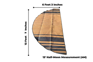 Striped Bell Tent Floor Matting Cover | 13' (4M) Size