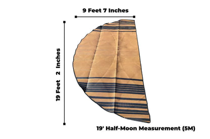 Striped Bell Tent Floor Matting Cover | 20' (6M) Size