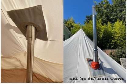 Stove Jack Flashing Kit | Tent Stove Boot | XL