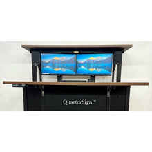 Load image into Gallery viewer, QuarterSign RV Combination Dinette/Desk with Enhanced Dual Monitor Workstation