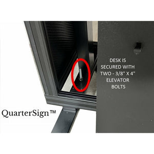 QuarterSign RV Combination Dinette/Desk with Enhanced Dual Monitor Workstation