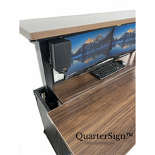 Load image into Gallery viewer, QuarterSign RV Combination Dinette/Desk with Enhanced Dual Monitor Workstation