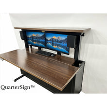 Load image into Gallery viewer, QuarterSign RV Combination Dinette/Desk with Enhanced Dual Monitor Workstation