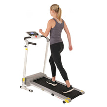 Load image into Gallery viewer, Sunny Health and Fitness Easy Assembly Folding Treadmill Motorized Compact SF-T7610
