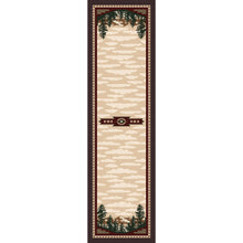 Load image into Gallery viewer, American Dakota Cabin Autumn Point Rug - Wine