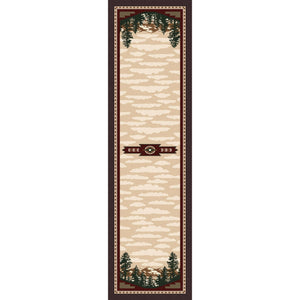 American Dakota Cabin Autumn Point Rug - Wine