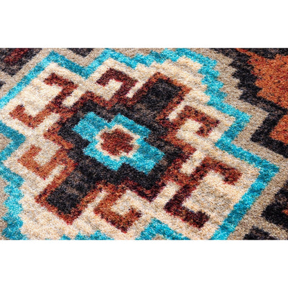 American Dakota Southwest Badlands Rug - Rust