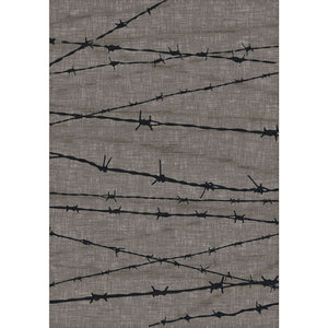 American Dakota Western Barbed Wire Rug - Natural
