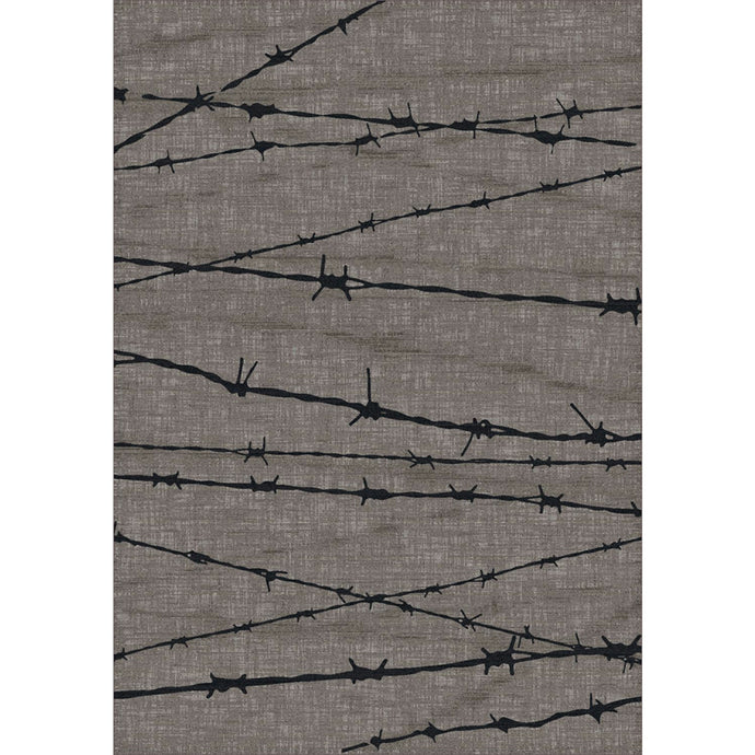 American Dakota Western Barbed Wire Rug - Natural