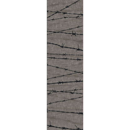 American Dakota Western Barbed Wire Rug - Natural