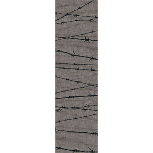 American Dakota Western Barbed Wire Rug - Natural