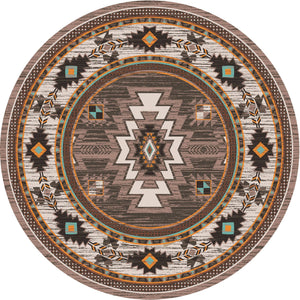 American Dakota Southwest Barrel Rug - Worn Saddle