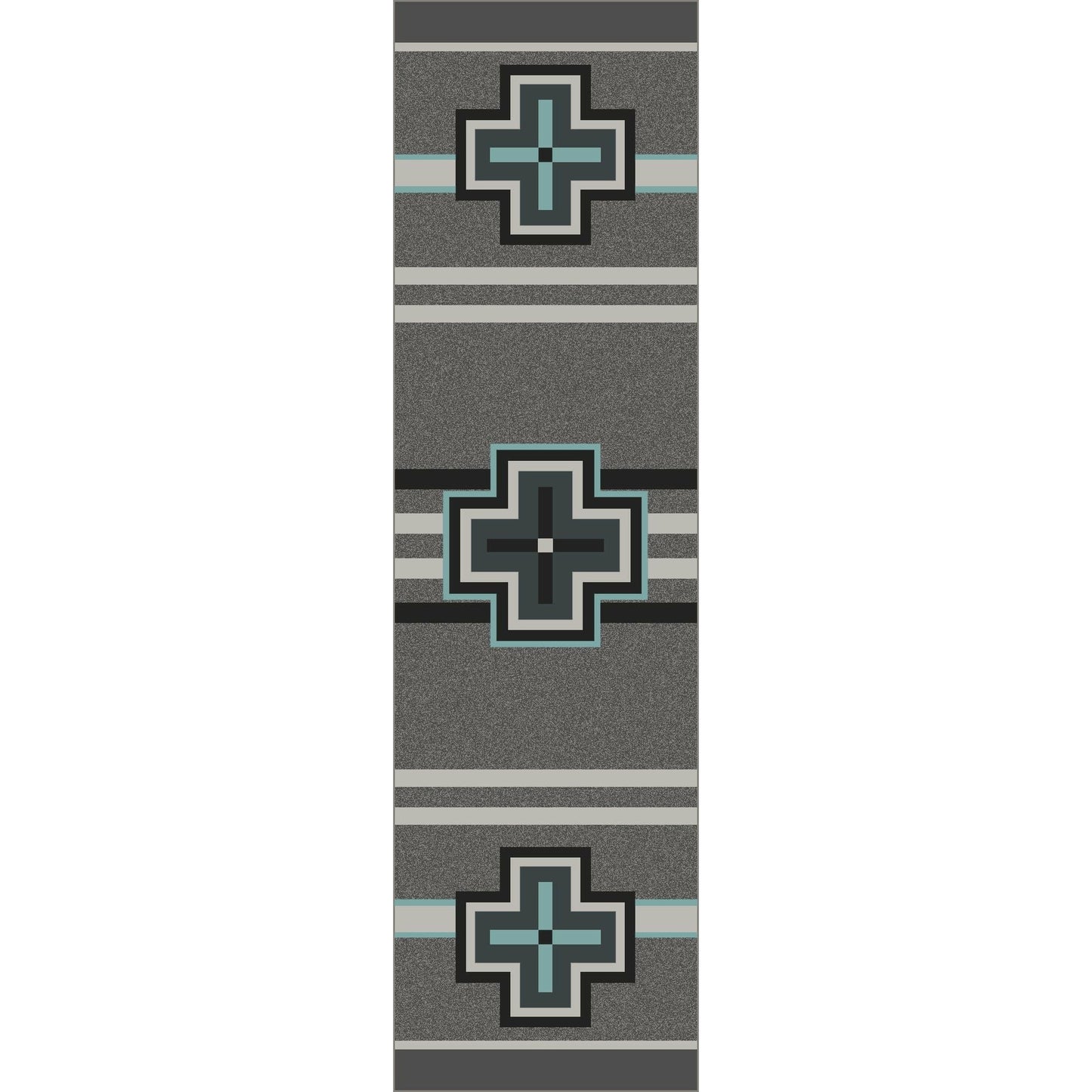 American Dakota Southwest Bounty Rug - Flint Turquoise