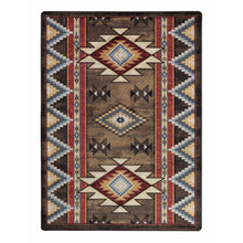 Load image into Gallery viewer, American Dakota Southwest Bow Strings Rug - Brown