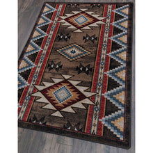 Load image into Gallery viewer, American Dakota Southwest Bow Strings Rug - Brown