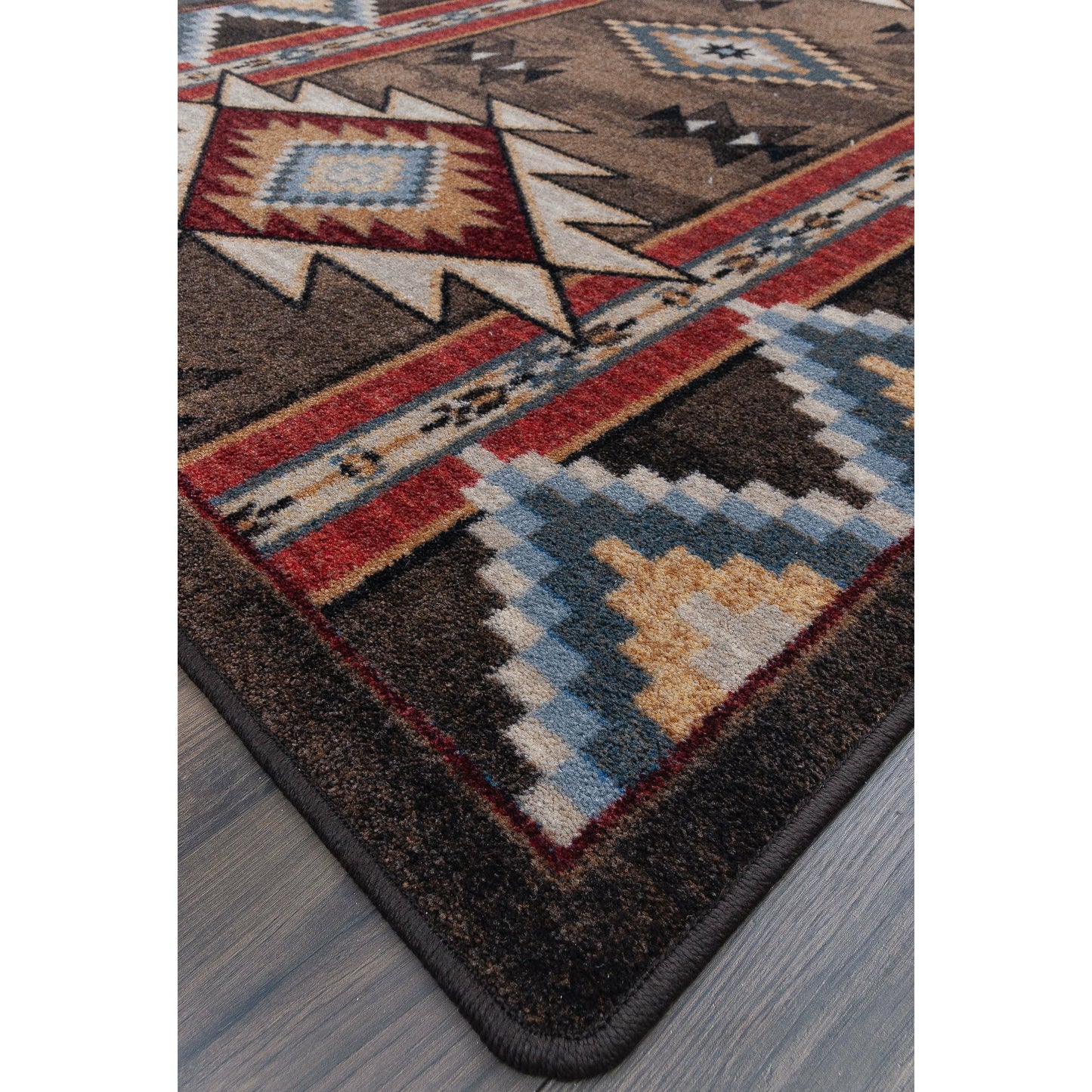 American Dakota Southwest Bow Strings Rug - Brown