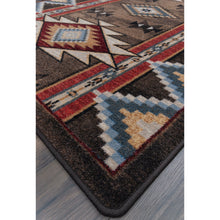 Load image into Gallery viewer, American Dakota Southwest Bow Strings Rug - Brown