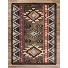 Load image into Gallery viewer, American Dakota Southwest Bow Strings Rug - Brown
