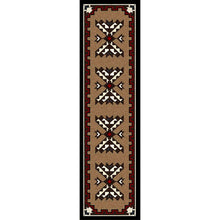 Load image into Gallery viewer, American Dakota Southwest Cami Blanket Rug - Brown