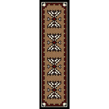 Load image into Gallery viewer, American Dakota Southwest Cami Blanket Rug - Brown