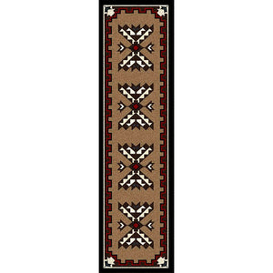 American Dakota Southwest Cami Blanket Rug - Brown