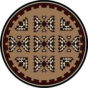 American Dakota Southwest Cami Blanket Rug - Brown