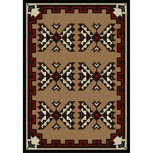 Load image into Gallery viewer, American Dakota Southwest Cami Blanket Rug - Brown