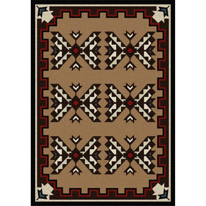 American Dakota Southwest Cami Blanket Rug - Brown