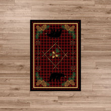 Load image into Gallery viewer, American Dakota Cabin Deep Woods Rug - Red