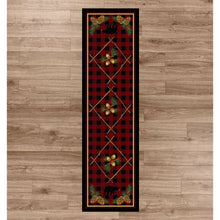 Load image into Gallery viewer, American Dakota Cabin Deep Woods Rug - Red