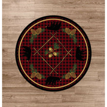 Load image into Gallery viewer, American Dakota Cabin Deep Woods Rug - Red