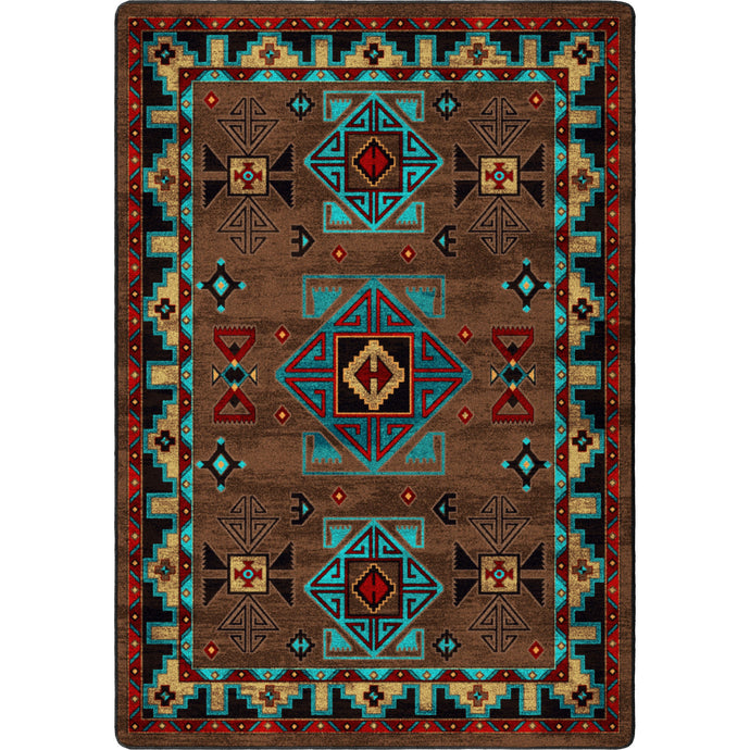 American Dakota Southwest Dessert Diamond Rug- Southwest